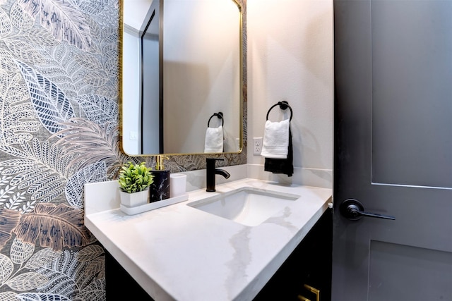 bathroom featuring vanity