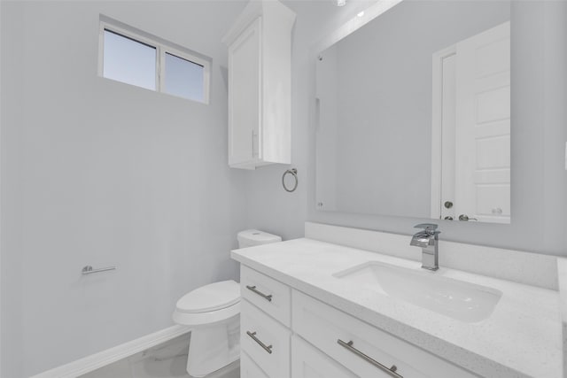 3007 E Ebano Ave, Hidalgo, TX 78557 - half bath featuring vanity and marble finish flooring