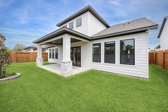 3314 Arbor, Houston, TX 77004 - back of house with a patio area and roof with shingles