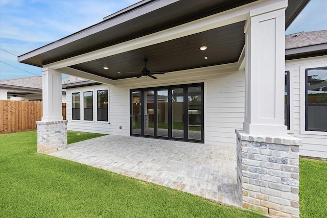 3314 Arbor, Houston, TX 77004 - view of patio / terrace featuring ceiling fan