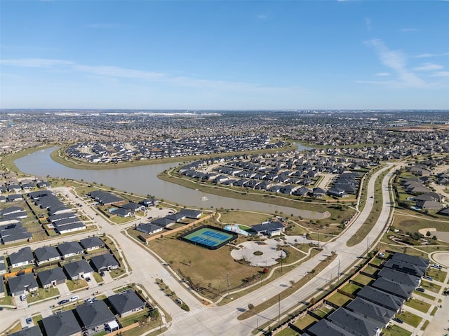29607 Ella Larchmont Ct, Katy, TX 77494 - drone / aerial view featuring a residential view and a water view
