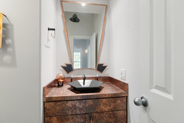 interior space with vanity