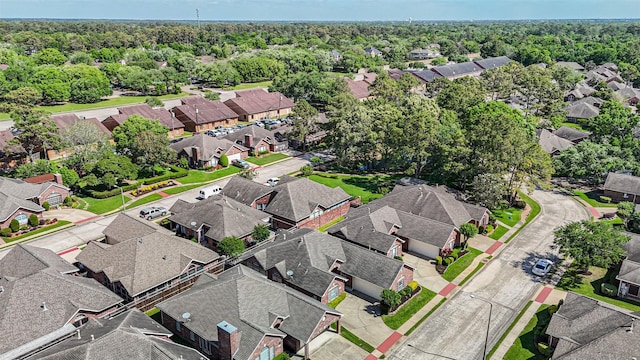 drone / aerial view with a residential view