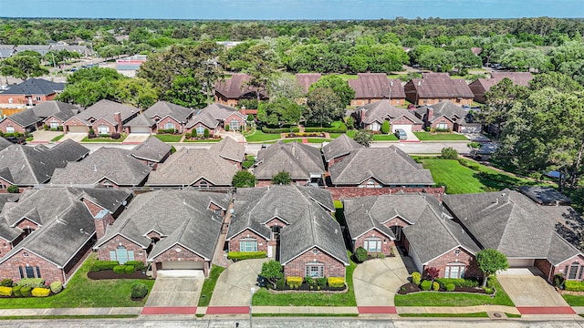 drone / aerial view with a residential view