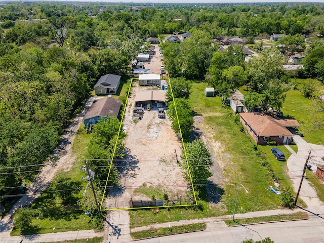drone / aerial view with a residential view