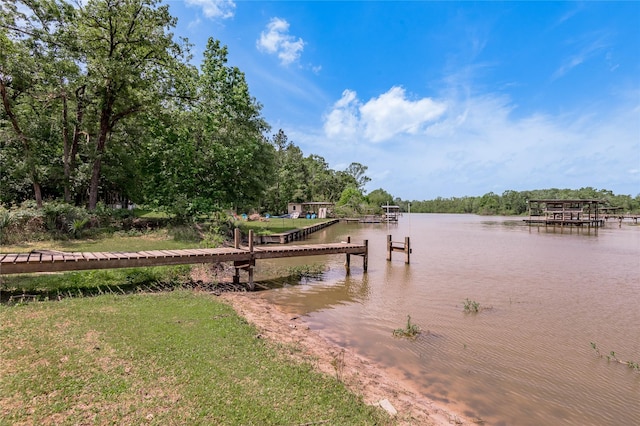 301 Chestnut Bnd, Huntsville, TX 77320 - view of dock featuring a water view