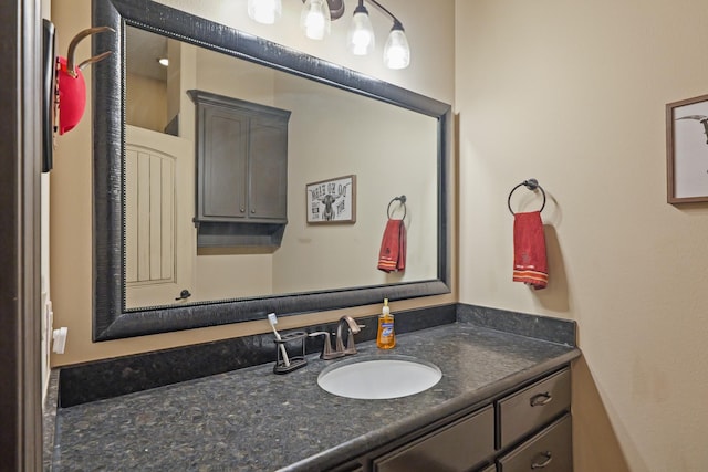 bathroom with vanity