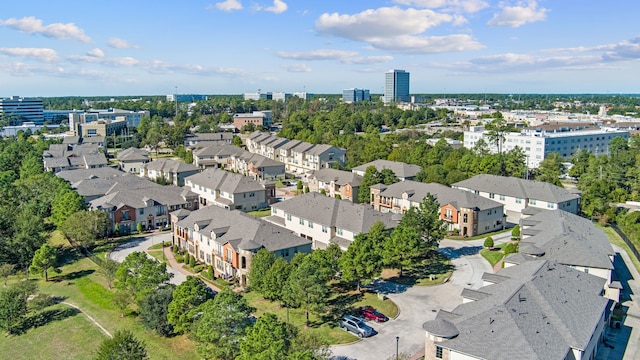 aerial view featuring a view of city