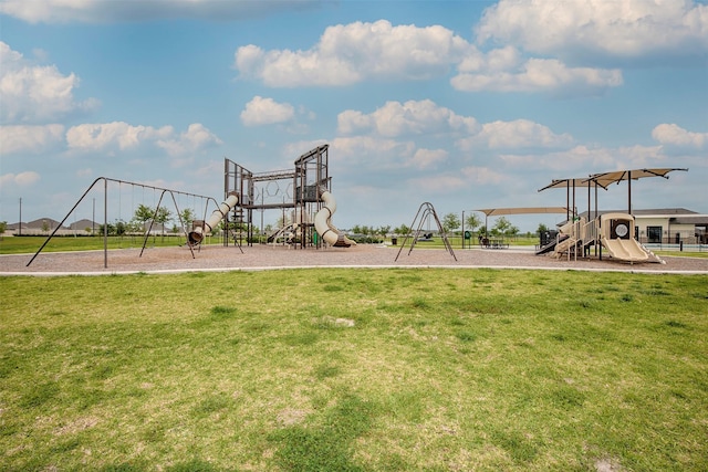 4411 Aspen Colony Ln, Baytown, TX 77521 - community jungle gym with a yard