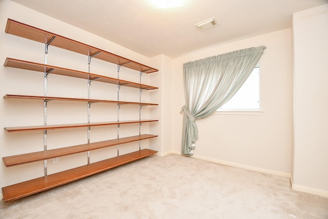 storage room with visible vents