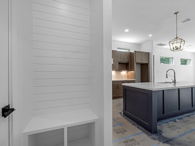 1130 Miller Rd, Sealy, TX 77474 - kitchen with a sink, visible vents, and a wealth of natural light