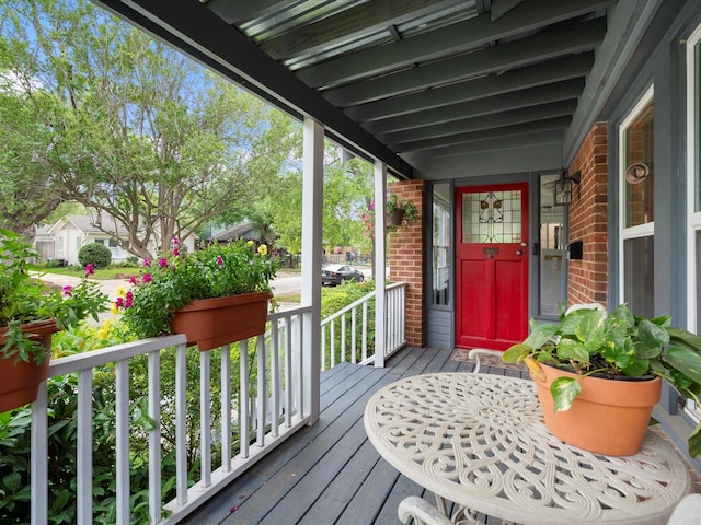 824 Sledge St, Houston, TX 77009 - deck featuring a porch