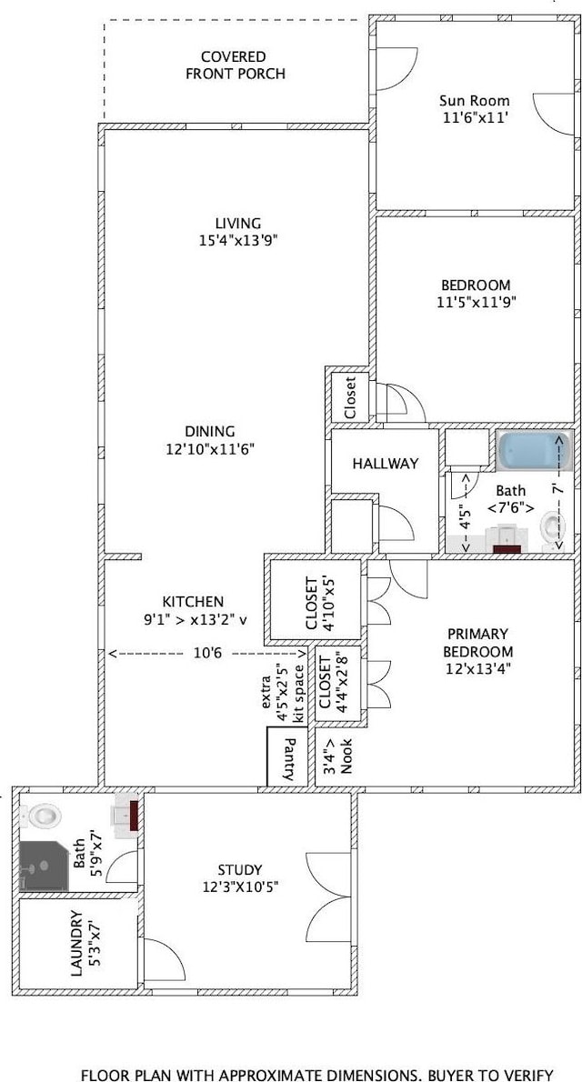 824 Sledge St, Houston, TX 77009 - room layout