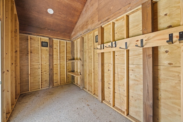 view of storage room