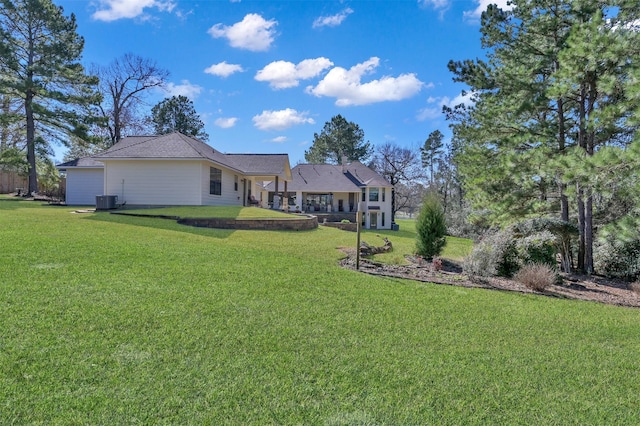 11445 Majestic Dr, Montgomery, TX 77316 - view of yard with central AC