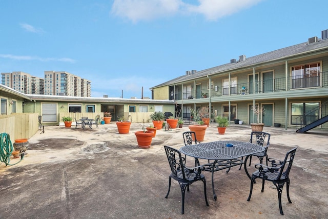 exterior space with a patio