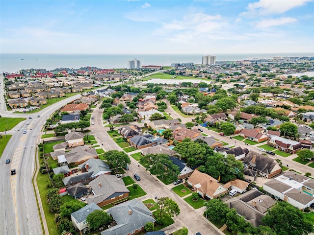 7 Colony Park Cir, Galveston, TX 77551 - aerial view featuring a residential view and a water view