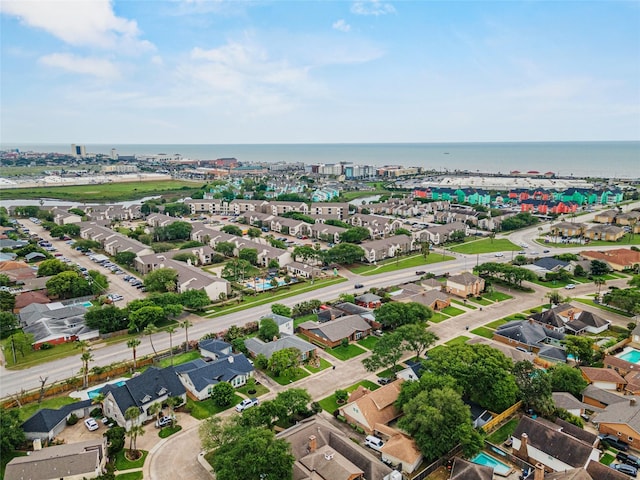 7 Colony Park Cir, Galveston, TX 77551 - bird's eye view with a residential view and a water view