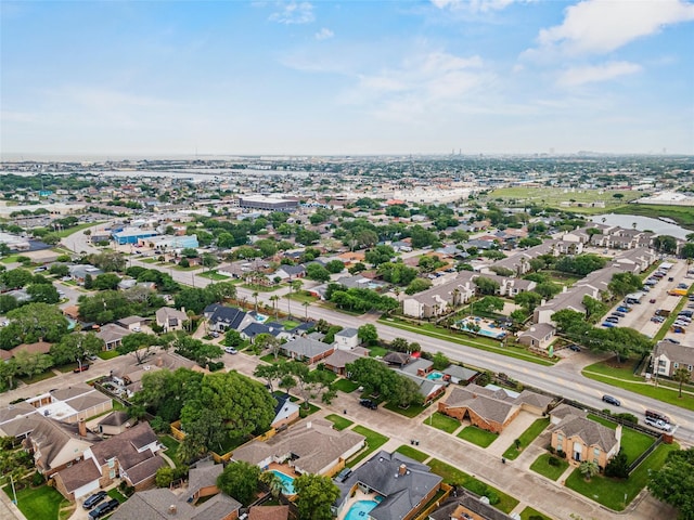 7 Colony Park Cir, Galveston, TX 77551 - aerial view with a residential view and a water view