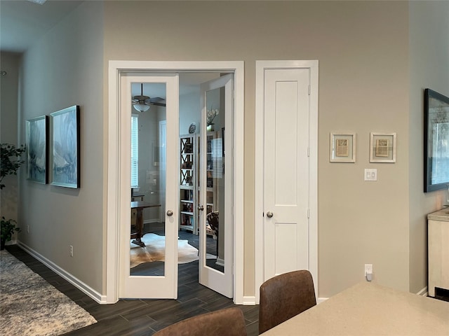 1919 Hickory Grove Ln, Tomball, TX 77375 - interior space featuring dark wood finished floors and baseboards