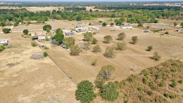 drone / aerial view featuring a rural view