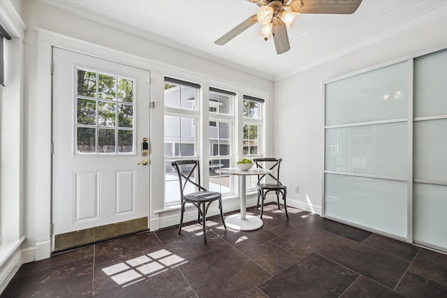 interior space featuring a healthy amount of sunlight