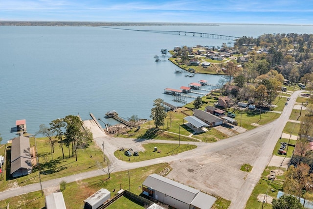 221 Kokomo Run, Point Blank, TX 77364 - bird's eye view with a water view
