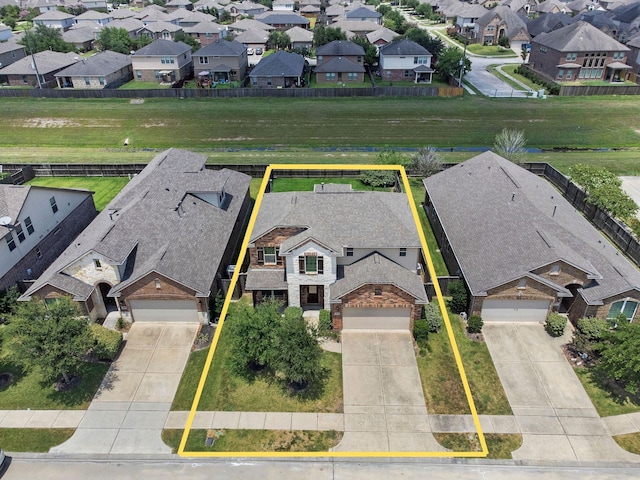 drone / aerial view featuring a residential view