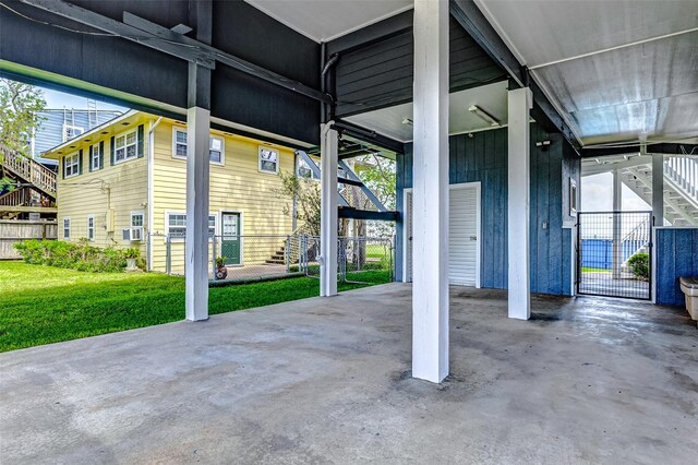 view of patio with fence