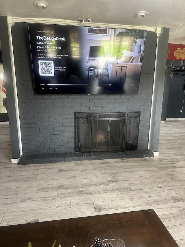 room details with wood finished floors