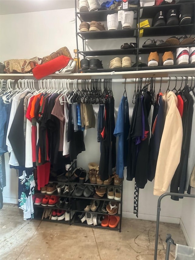 view of closet