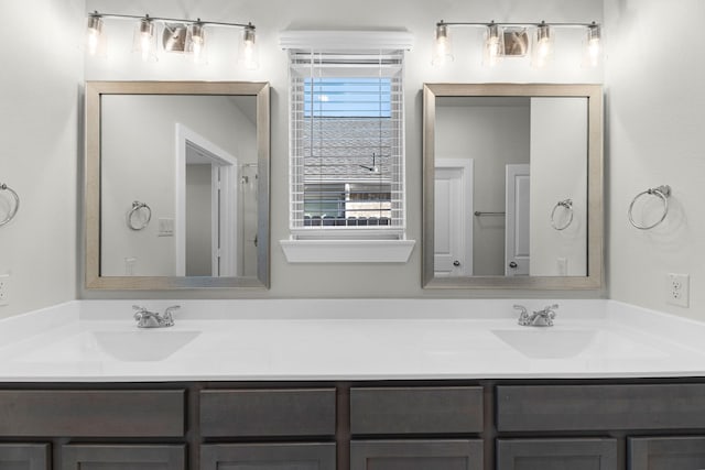 21624 Alberta Forest Cir, Magnolia, TX 77355 - bathroom with double vanity and a sink