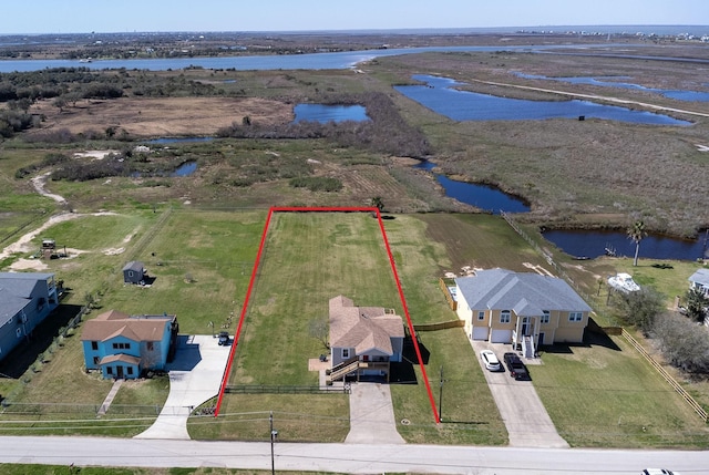 2027 103rd St, Galveston, TX 77554 - bird's eye view with a water view