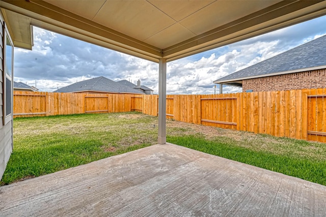 view of patio / terrace featuring a fenced backyard