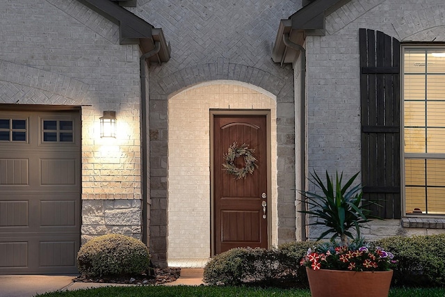 247 Arabian Dr, The Woodlands, TX 77382 - doorway to property featuring a garage