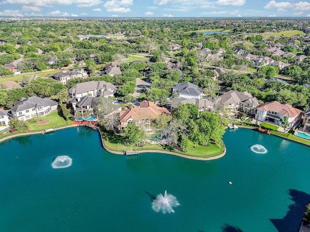 2 Royal Hampton Ct, Sugar Land, TX 77479 - aerial view featuring a residential view and a water view