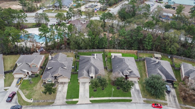 bird's eye view featuring a residential view