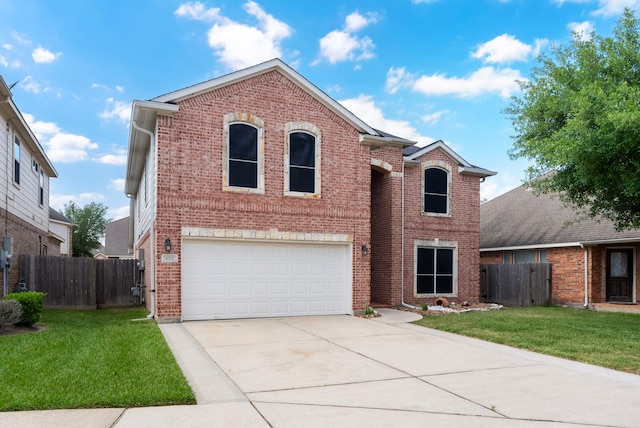 8322 Calico Canyon Dr, Tomball, TX 77375 - traditional-style house featuring an attached garage, concrete driveway, and brick siding