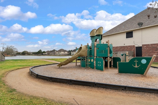 8322 Calico Canyon Dr, Tomball, TX 77375 - community play area with a water view