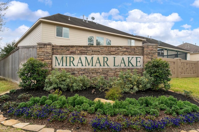 8322 Calico Canyon Dr, Tomball, TX 77375 - community / neighborhood sign featuring fence