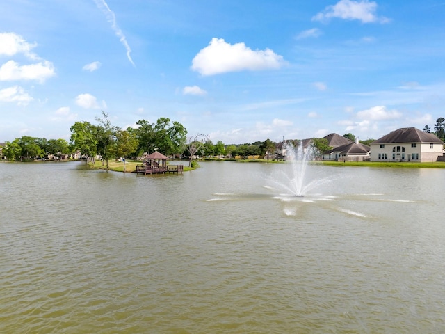 8322 Calico Canyon Dr, Tomball, TX 77375 - water view featuring a gazebo