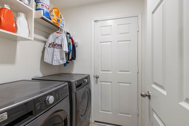8322 Calico Canyon Dr, Tomball, TX 77375 - washroom with washing machine and dryer