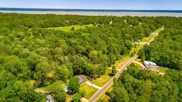 310 Hidden Oaks Dr, Point Blank, TX 77364 - drone / aerial view with a forest view and a water view