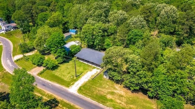 310 Hidden Oaks Dr, Point Blank, TX 77364 - aerial view with a wooded view