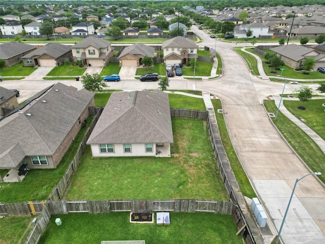 aerial view featuring a residential view