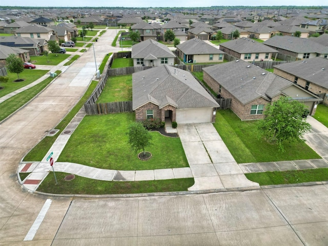 drone / aerial view featuring a residential view