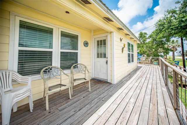 120 W Main St, Port O Connor, TX 77982 - view of wooden terrace