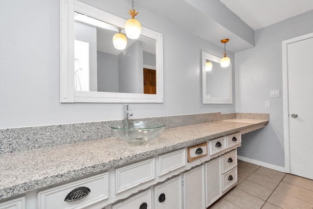 800 Fairway Dr, Richmond, TX 77469 - bathroom featuring tile patterned floors and vanity