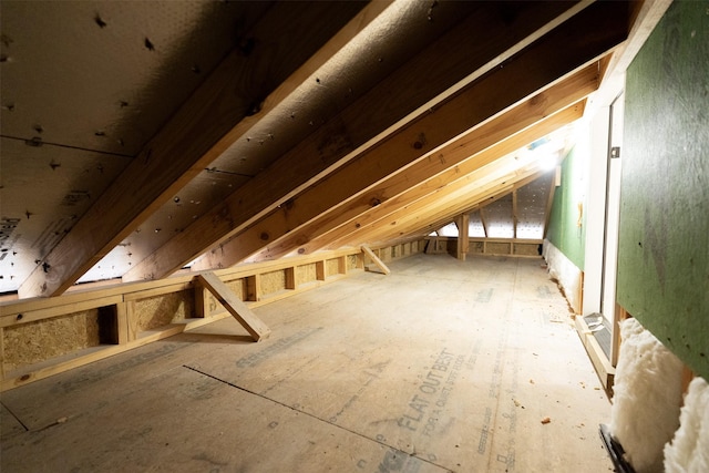 view of attic