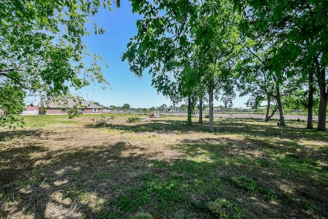 view of yard featuring a rural view